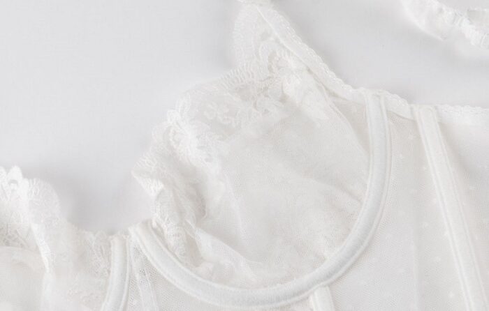 Label Lust <p style="margin: 0cm;"><span style="font-size: 10.0pt; font-family: 'Calibri',sans-serif; color: black;">Discover the enchantment of the "Lace Premium Corset Top | Feminine Flirt." Delicate lace detailing meets underwire support, offering comfort and lift. It's not just lingerie; it's confidence, style, and versatility in one. With breathable fabric and timeless aesthetics, this corset is an investment in enduring elegance. Elevate your allure – make it yours today.</span></p>