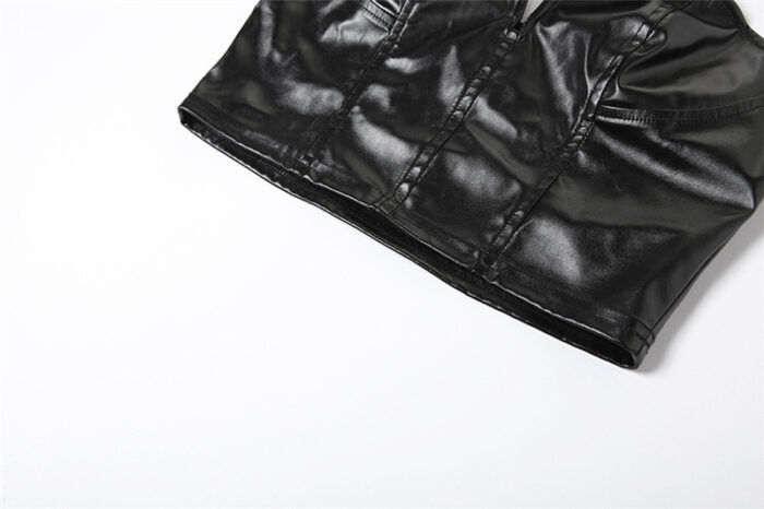 Label Lust <span style="font-weight: 400;">Unleash boldness with the Leather Corset Top | Bold Enchantress Bustier. Impeccable Creation detailing and v-wire shaping elevate your allure, while strapless style and breathable fabric ensure comfort. Elevate your style effortlessly with this versatile piece that harmonizes comfort and empowerment. Embrace your desires today.</span>