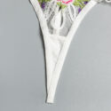 Embroidered Bra & Panty Set & Garter Belt | Angelic Whispers - Image 16