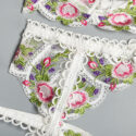 Embroidered Bra & Panty Set & Garter Belt | Angelic Whispers - Image 19