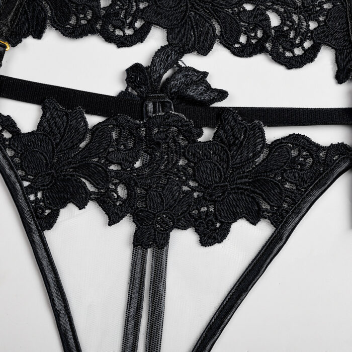 Label Lust Experience enchantment with our 'Floral Fantasy, Sexy Innerwear for Special Nights - See-Through Fantasy Lingerie.' This designer ensemble features intricate floral details, a touch of fantasy, and a lissome garter belt for an alluring and stylish lingerie experience.