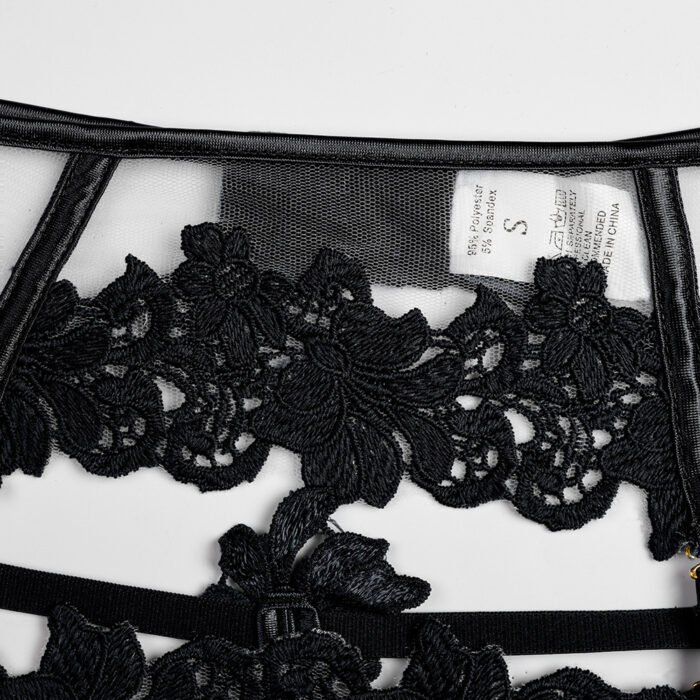 Label Lust Experience enchantment with our 'Floral Fantasy, Sexy Innerwear for Special Nights - See-Through Fantasy Lingerie.' This designer ensemble features intricate floral details, a touch of fantasy, and a lissome garter belt for an alluring and stylish lingerie experience.