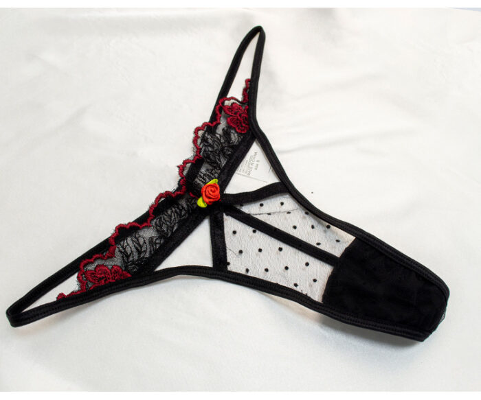 Intimate Lingerie Set - Black Jade Rose-Netted Fashion - Image 9