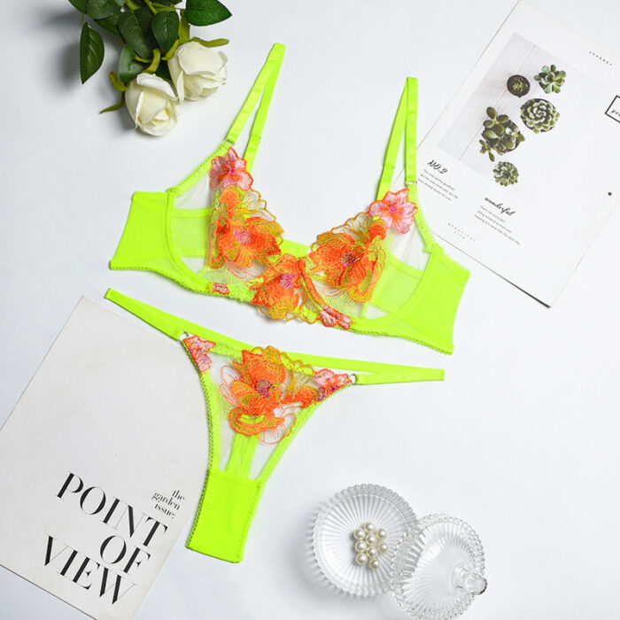 Label Lust Elevate your intimate style with the Neon Lingerie Set - Fantasy Wear Vibrant Petals. This designer ensemble is a celebration of vibrant allure and fantasy-inspired elegance for unforgettable moments.